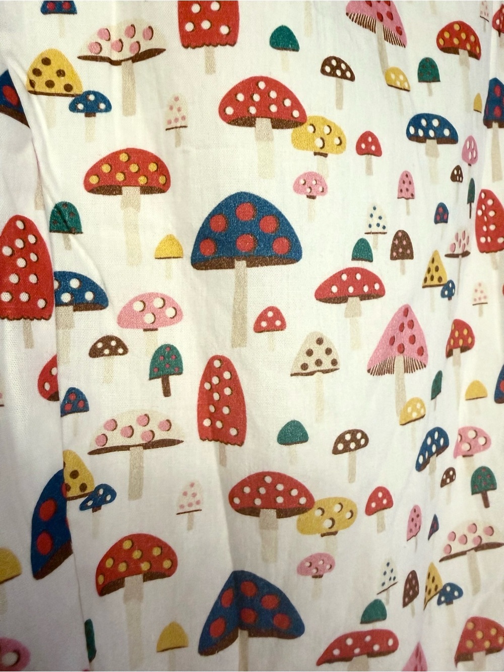 White Mushroom Print Sleeveless Dress -  Women's - Picture 5 of 5